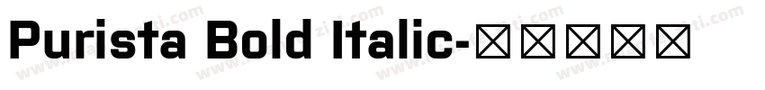 Purista Bold Italic字体转换